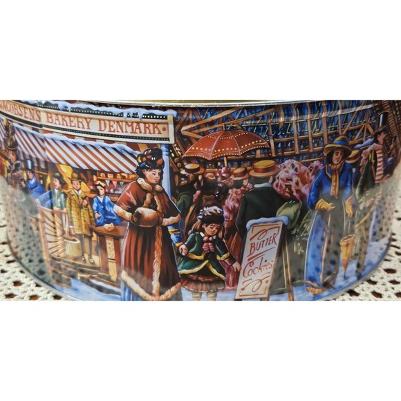 Jacobsen's Bakery Butter Cookie Collectible Tin Product of Denmark (Empty) - Picture 4 of 9